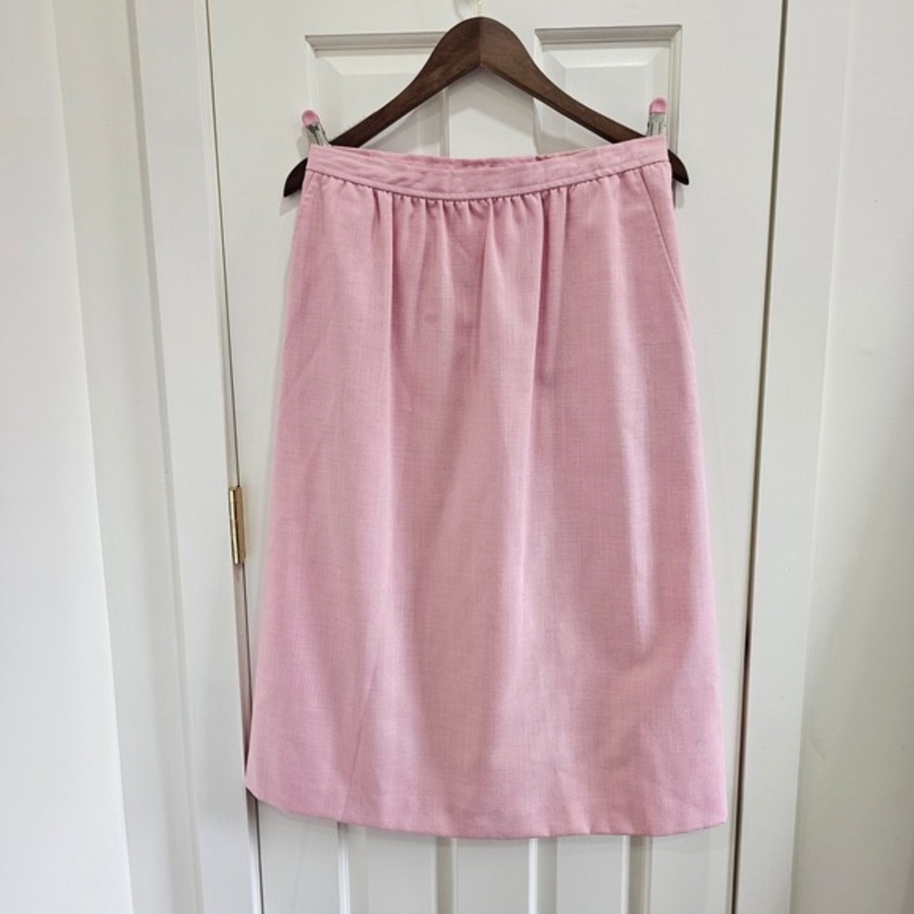 Vintage Evan Picone Womens Pink Skirt Size 16 A-Line Midi Career‎ Casual